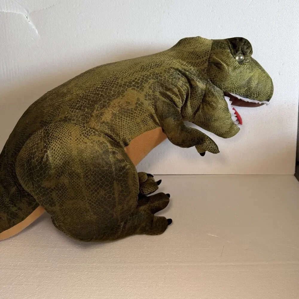Rare Jurassic Park T-Rex Electronic Plush Universal Studios Roars Lights Works